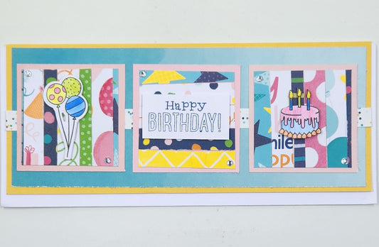 Handmade Slimline Birthday Card