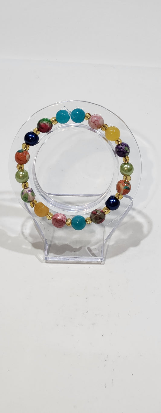 Handmade Colourful Beaded Bracelet